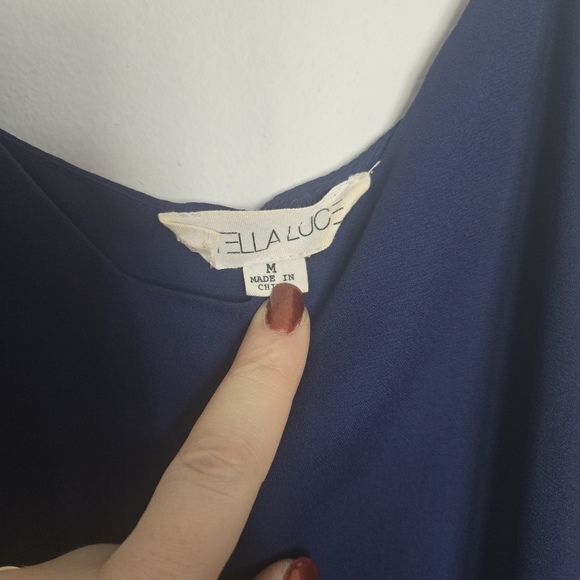 Women's Navy Blue Top - Picture 3 of 4